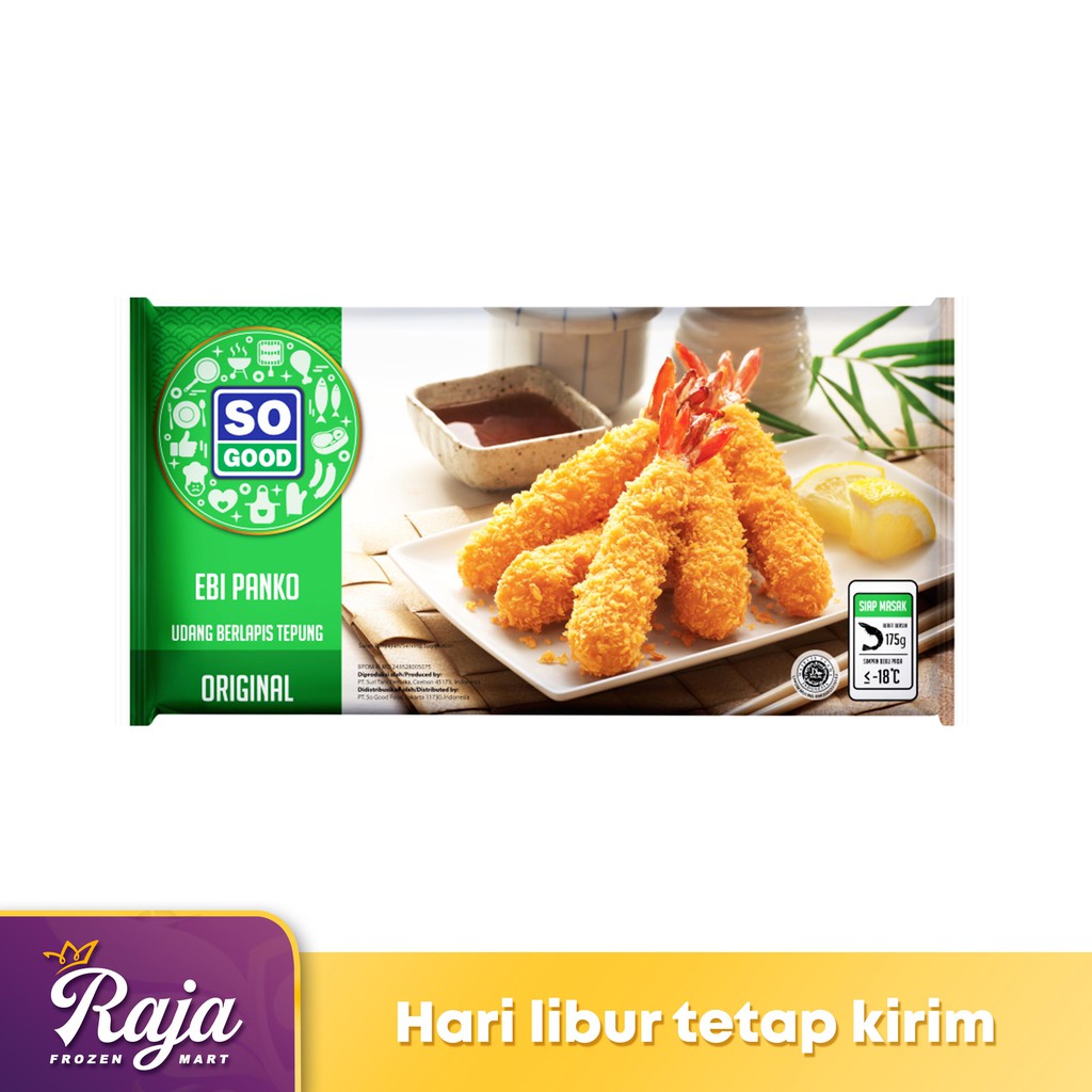 

So Good Ebi Panko 175gr / Bento / Makanan Beku / Frozen Food / Ebi Panko / Kentang Beku