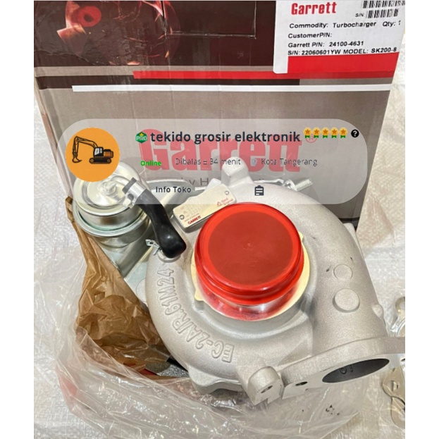 TURBOCHARGER SK 200-8 Kobelco MERK GARRET OEM