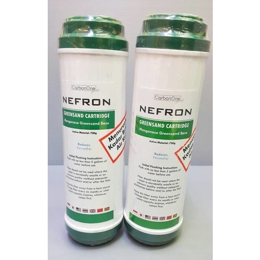 READY Nefron - Manganise Greensand 10" Catridge / manganise 10inch nefron