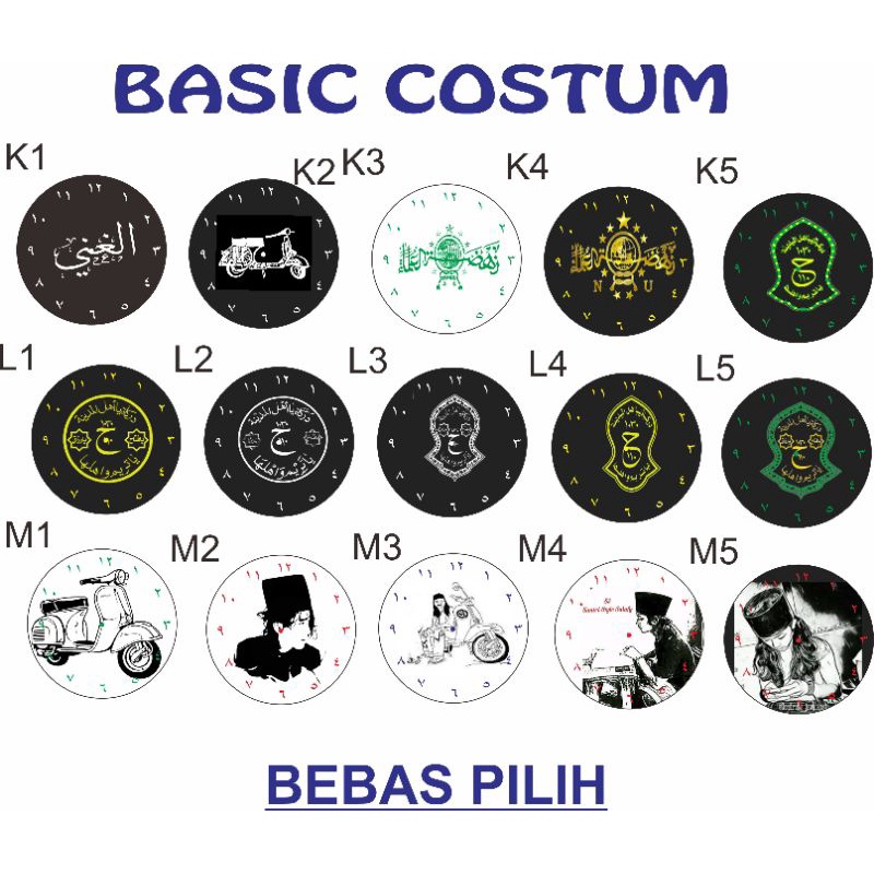 Jam tangan kaukah kokkah fukoha pria cowok  reques costum