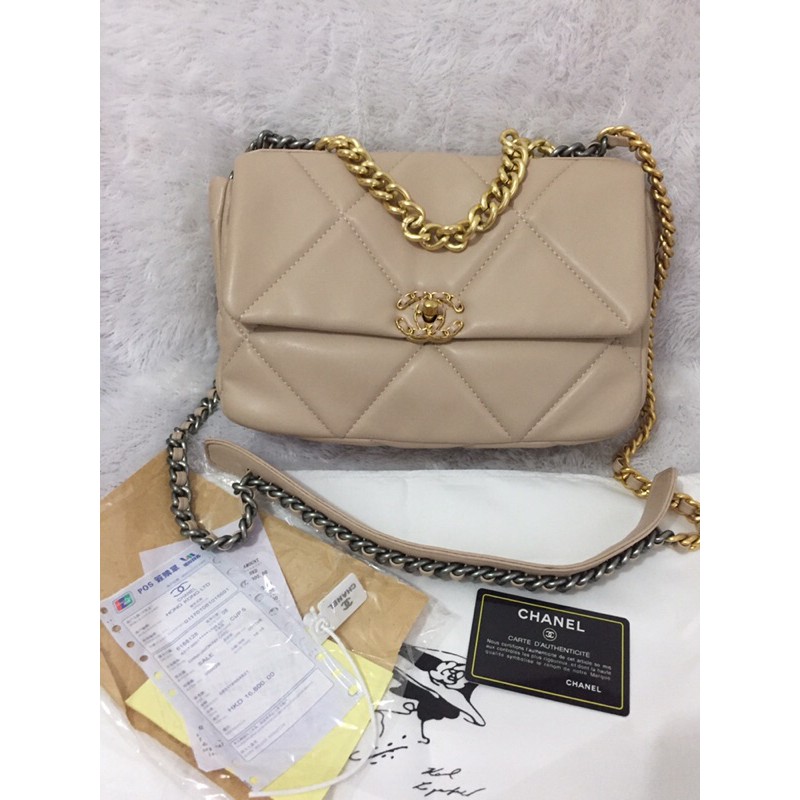 TAS CHANEL 19 FLAP KW SEMI PREMIUM PRELOVED