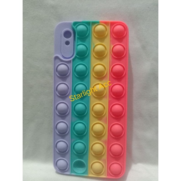 Xiaomi Redmi 9A Softcase POP IT CASE Rainbow polos Terbaru