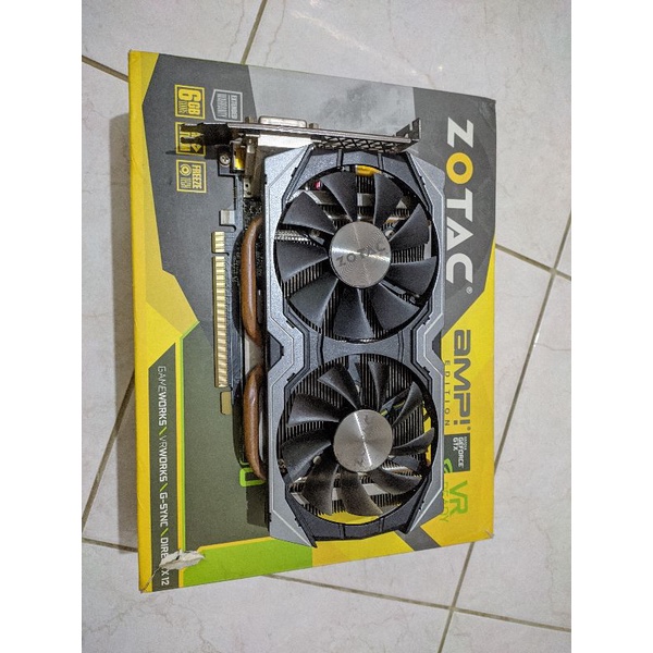 vga rusak zotac gtx 1060 6gb amp rusak no display