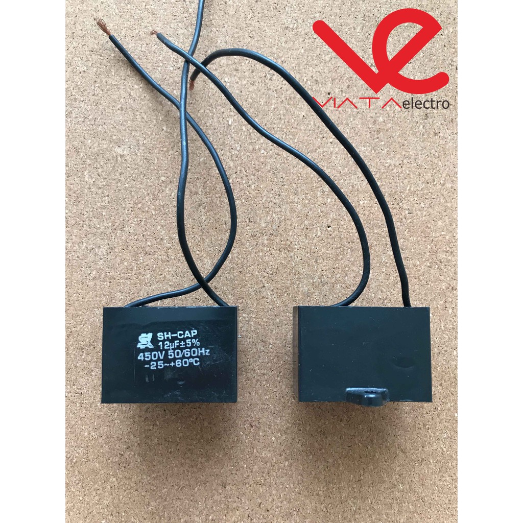 KAPASITOR KOTAK 12UF 450VAC CAPACITOR KOTAK AC. KIPAS. MESIN CUCI