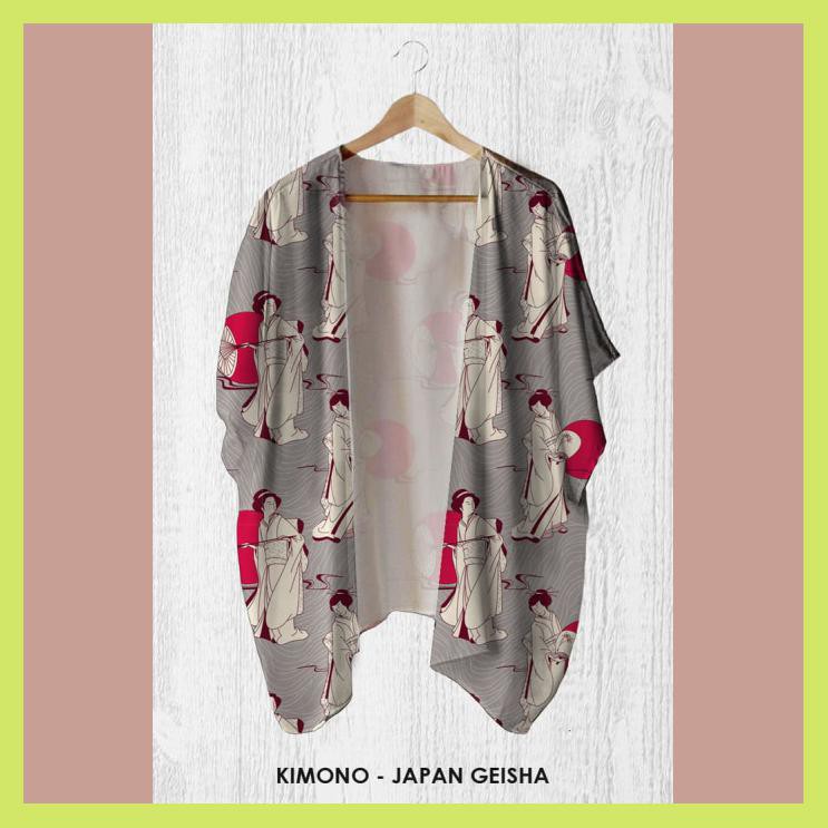 CARDIGAN WANITA - KIMONO OUTER JAPAN GEISHA