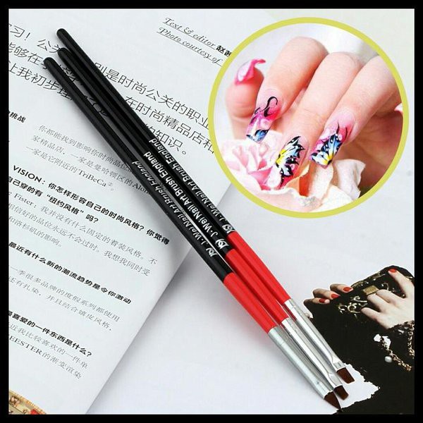 Kuas Acrylic 3D Nail art / Brush Acrylic Paint Nail Art 3D