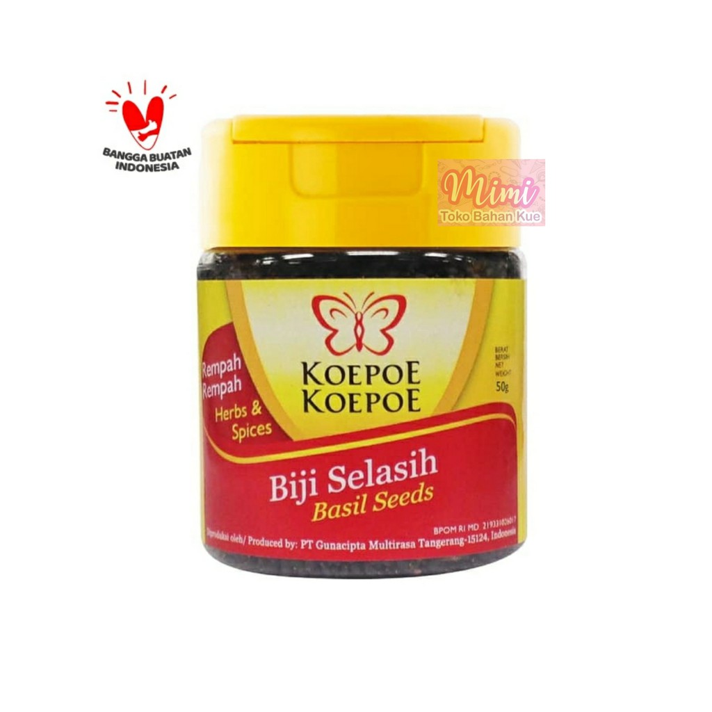 

Koepoe Biji Selasih 50gr Basil Seeds