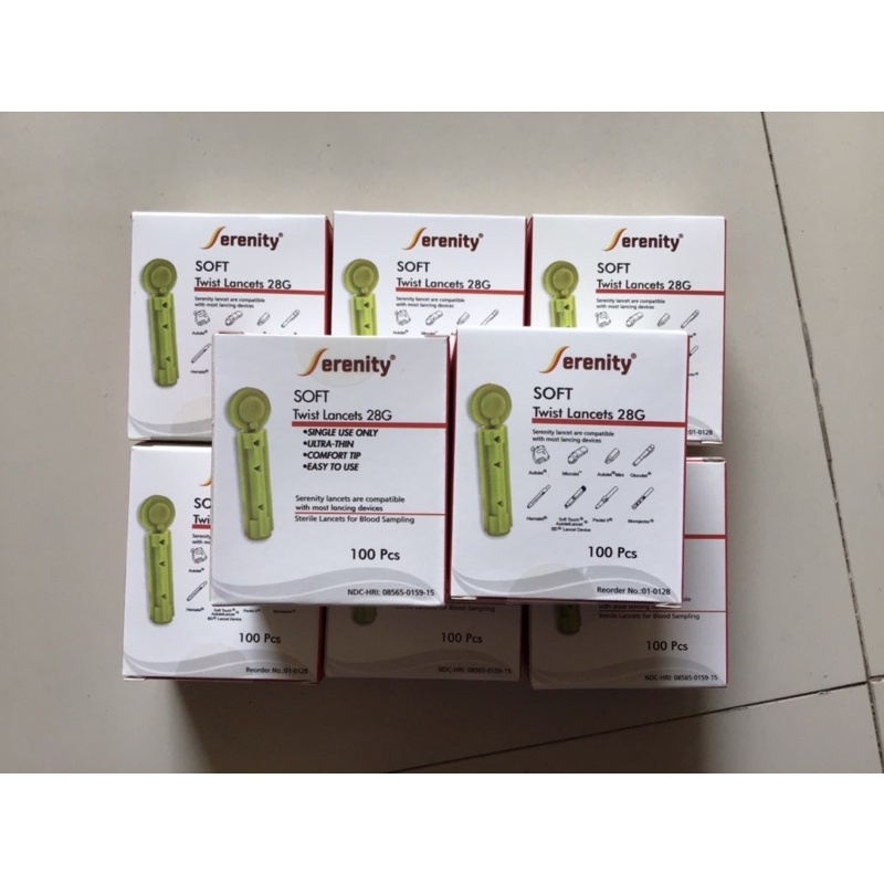 Murahhh  Blood Lancet 28G isi 100pcs