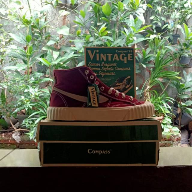 

COMPAS Vintage hi MAROON size 40