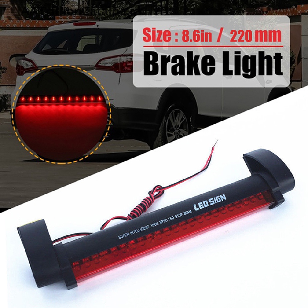 Aatrillioncatalpa Lampu Rem Belakang Mobil 24 Led 12V 3RD CHMSL Warna Merah