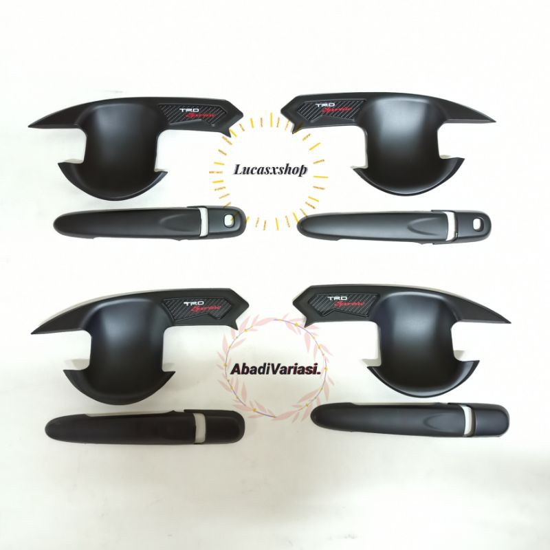 Paket Cover Outer Handle All New Avanza Xenia Hitam Dof