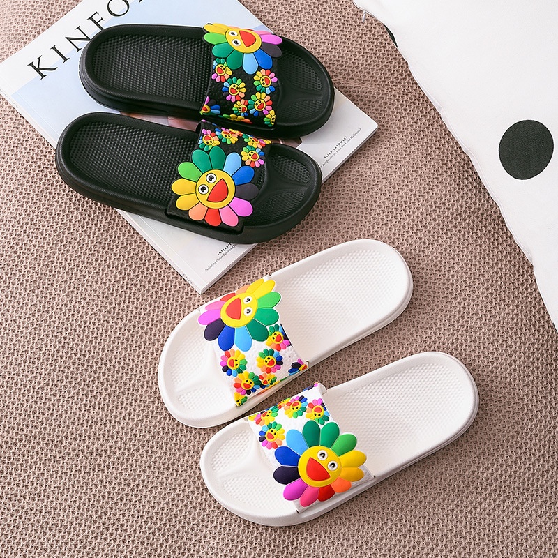 TweedyToys - Sandal Slip On Sunflower / Sandal Karet Wanita Lucu Import