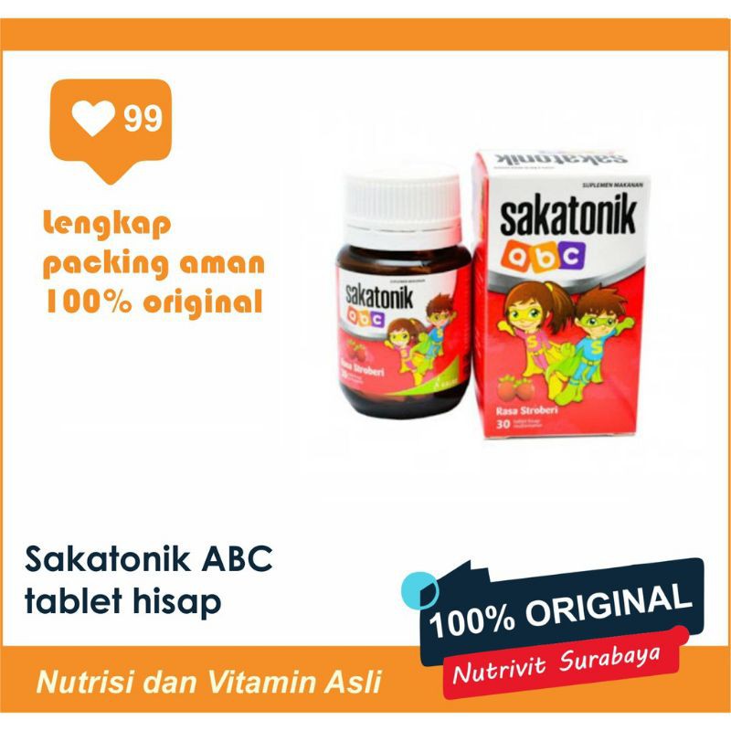 SAKATONIK ABC GUMMY ISI 30 TABLET, MULTIVITAMIN UNTUK ANAK BERKUALITAS~ORIGINAL 100%