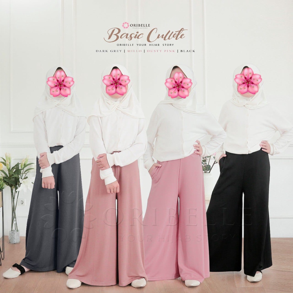 BASIC CULLOTE  by ORIBELLE KIDS CELANA KULOT ANAK DAN DEWASA