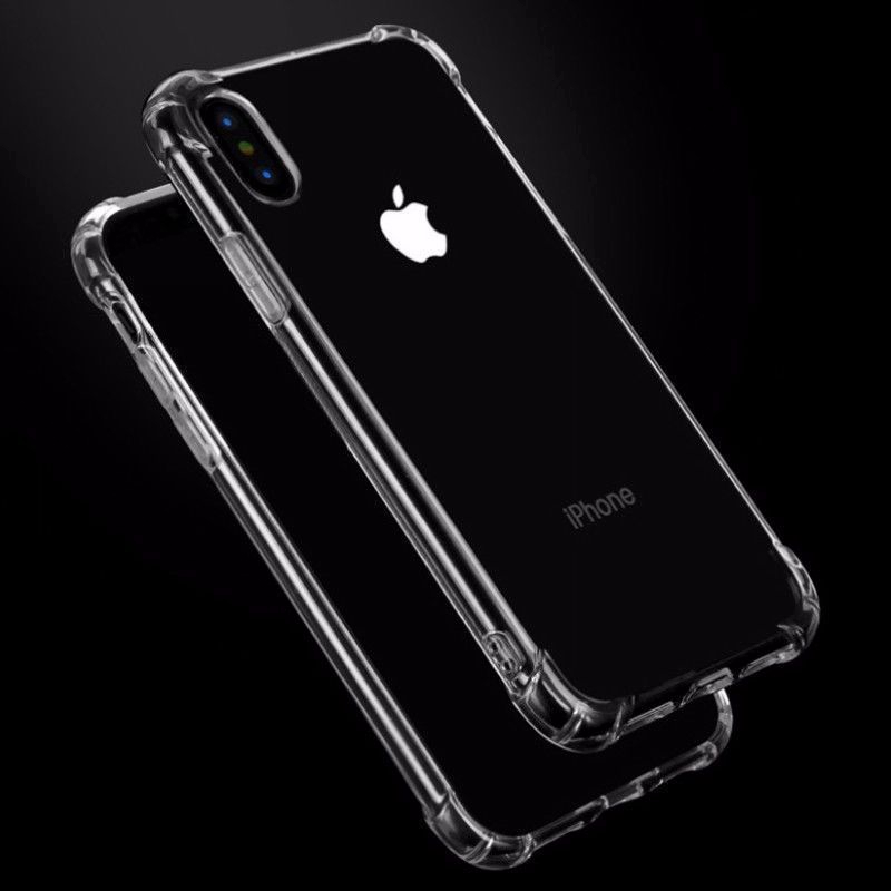 Soft Case Silikon TPU Bening Shockproof untuk Compatible For iPhone 6S Plus 7 8 x