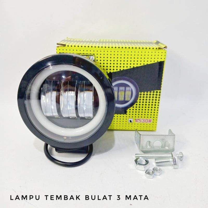 LAMPU TEMBAK BULAT 3 MATA DAYMAKER 3 LED
