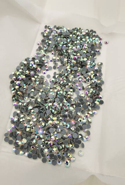 STONE KRISTAL GOSOK HOTFIX RHINESTONE SS 16 WARNA PELANGI AB KUALITAS AA PER GROSS