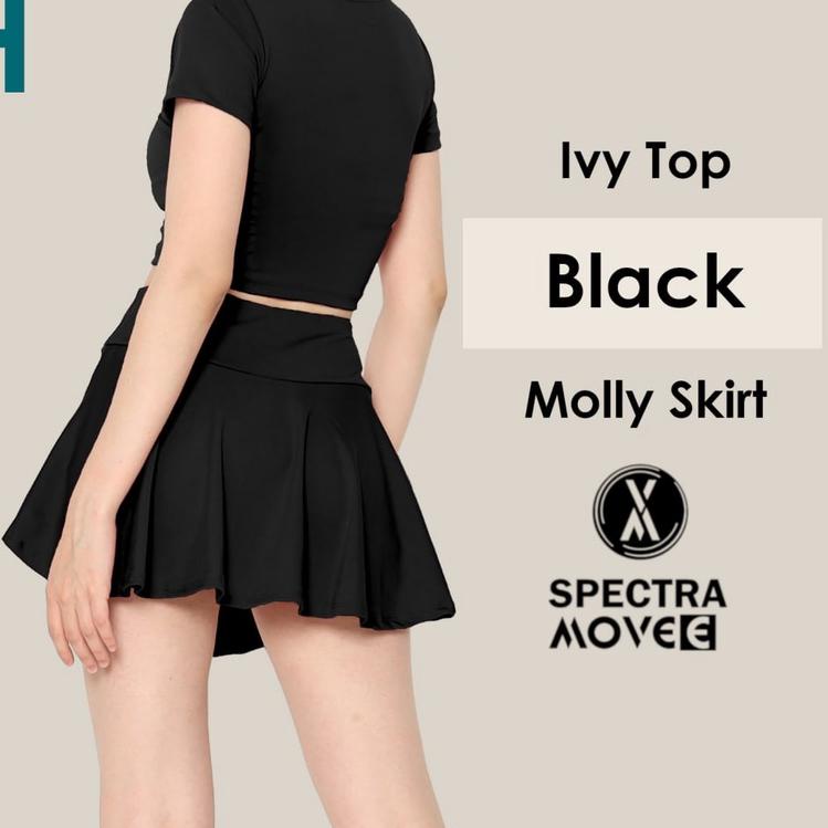 Baju senam IVY TOP rok senam MOLLY SKIRT baju senam murah baju olahraga celana senam wanita rok zumb