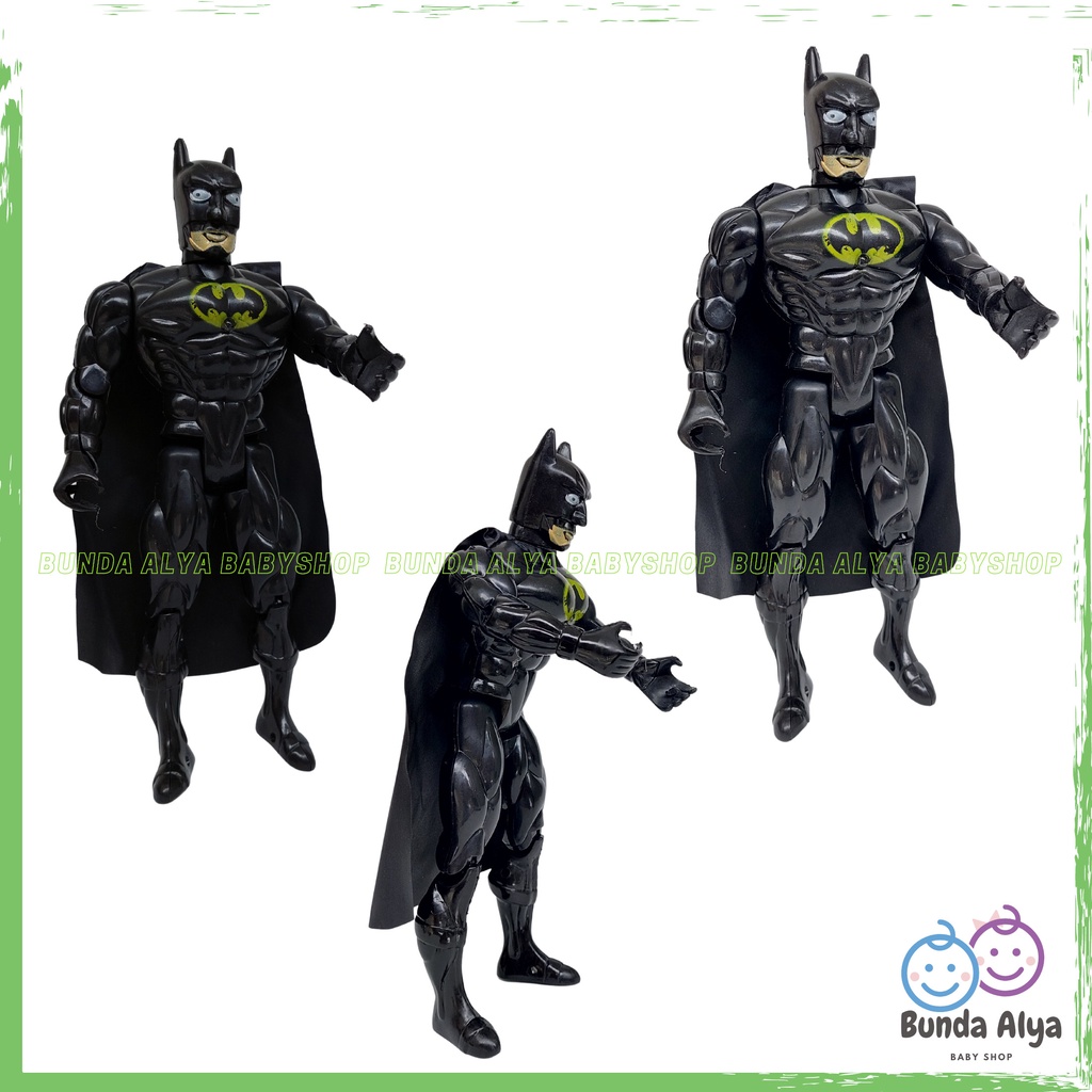 Mainan Action Figure Superhero Sayap Kelelawar - Mainan Robot Hero Anak Laki Warna Hitam - Mainan Anak Laki Kelelawar