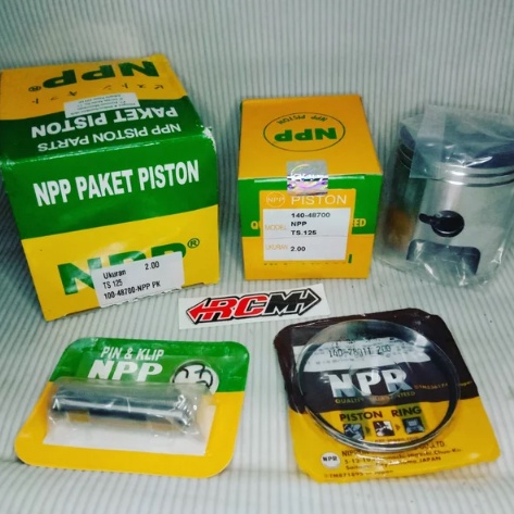 SEHER SEKER PISTON KIT SET SUZUKI TS 125 TS125 UKURAN OVERSIZE OS STD 0 100 150 200 ORI ORIGINAL NPP