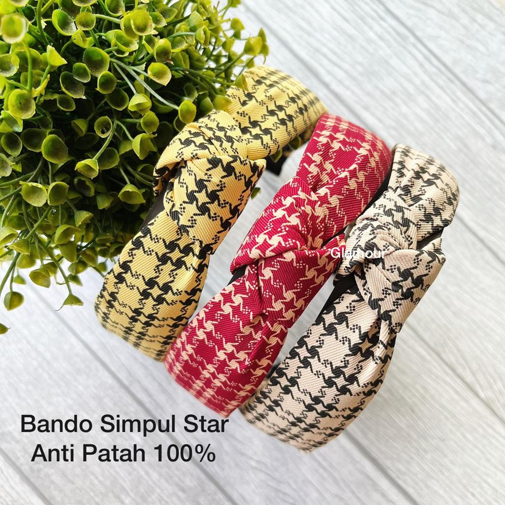 (COD)BANDO DAILY LOOK/BANDANA WANITA MURAH/BANDO SIMPUL STAR