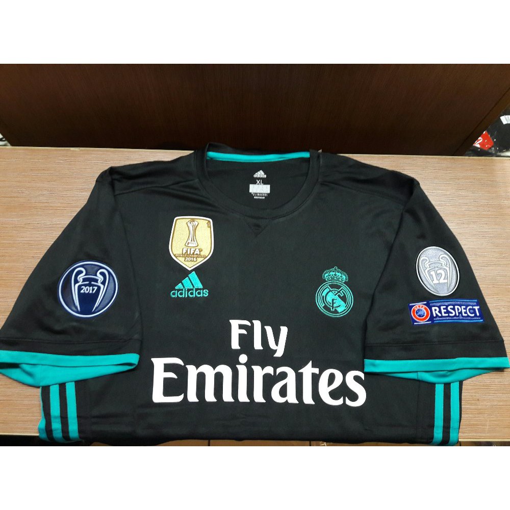 JERSEY REAL MADRID AWAY FULL PATCH UCL 2017 2018 Terbaik