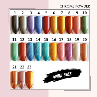 Chrome powder mirror powder nail art holographic nails powder bubuk mirror effect chrome efect