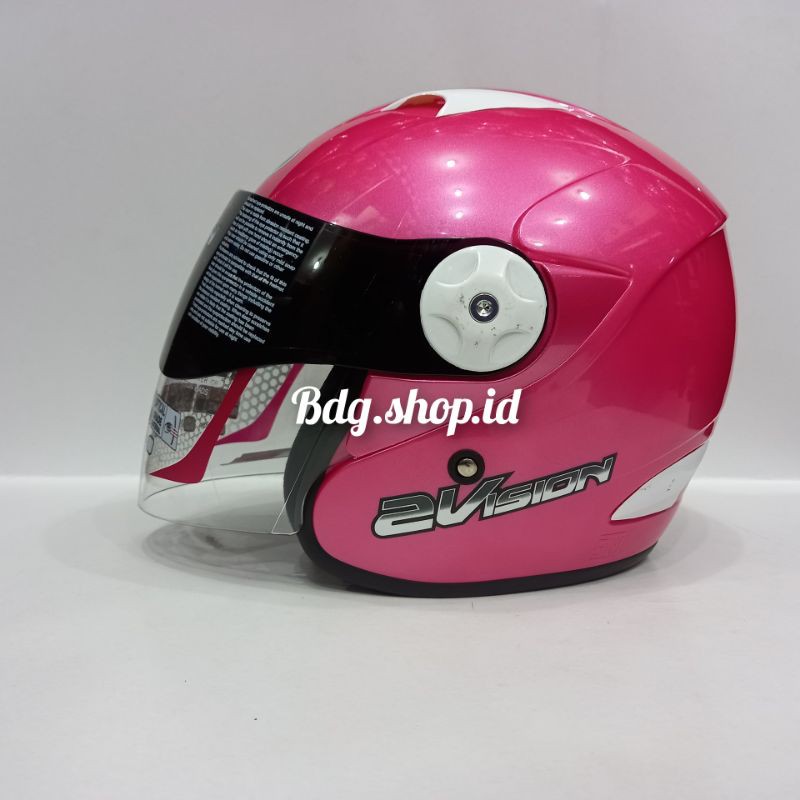 Helm kyt 2 vision solid halpace-Pink