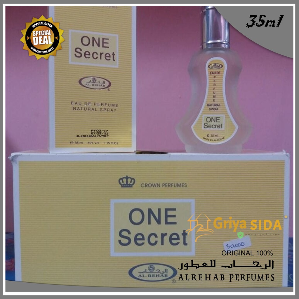 Parfum al rehab one secret 35ml original minyak wangi alrehab spray PROMO!