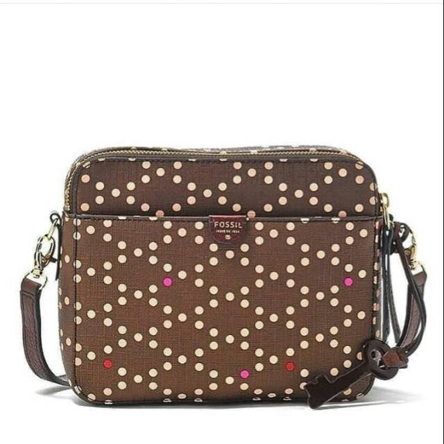 Tas fossil cordovan crossbody bag