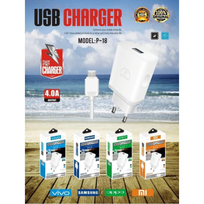 TC / Charger Branded USB P-18