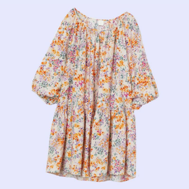[CA] HM Flounce Springfloral - Dress Branded