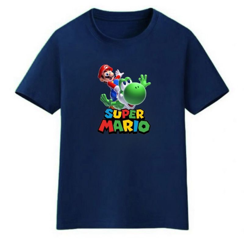 Baju Atasaan Kaos  Anak -Remaja Cowok/cewek SUPER MARIO