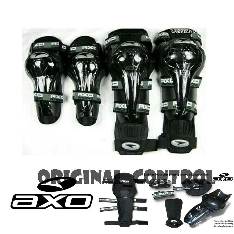 AXO Decker Deker Dekker Pelindung Lutut dan Tangan Protector Motor Touring