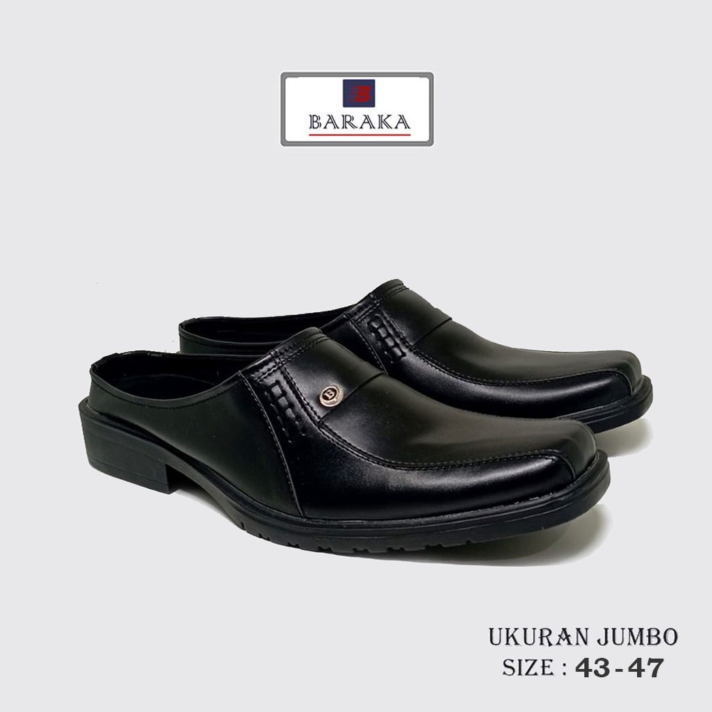 BIG SIZE Sepatu Sandal Pria Ukuran Besar 43-47 Pantofel Jumbo - Sepatu Bustong Formal