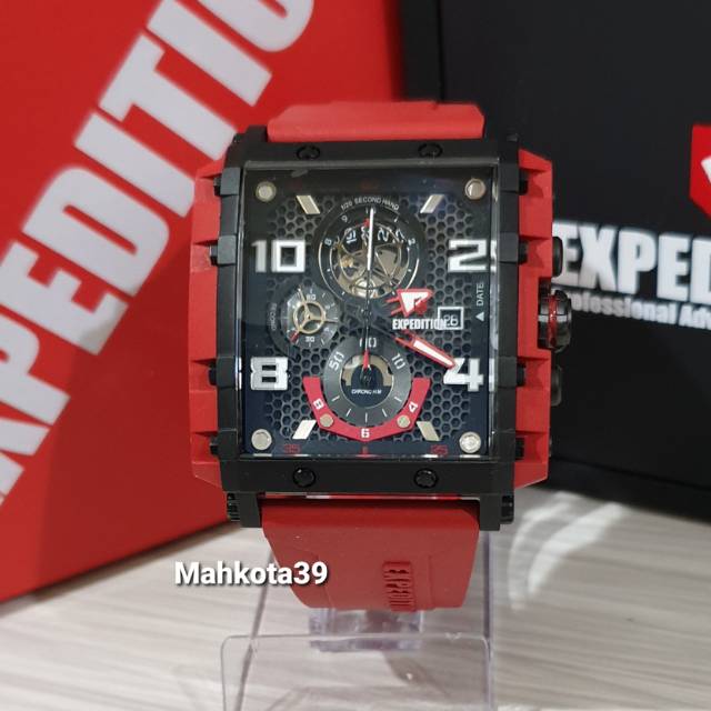Jam tangan pria Expedition E6757MC Red