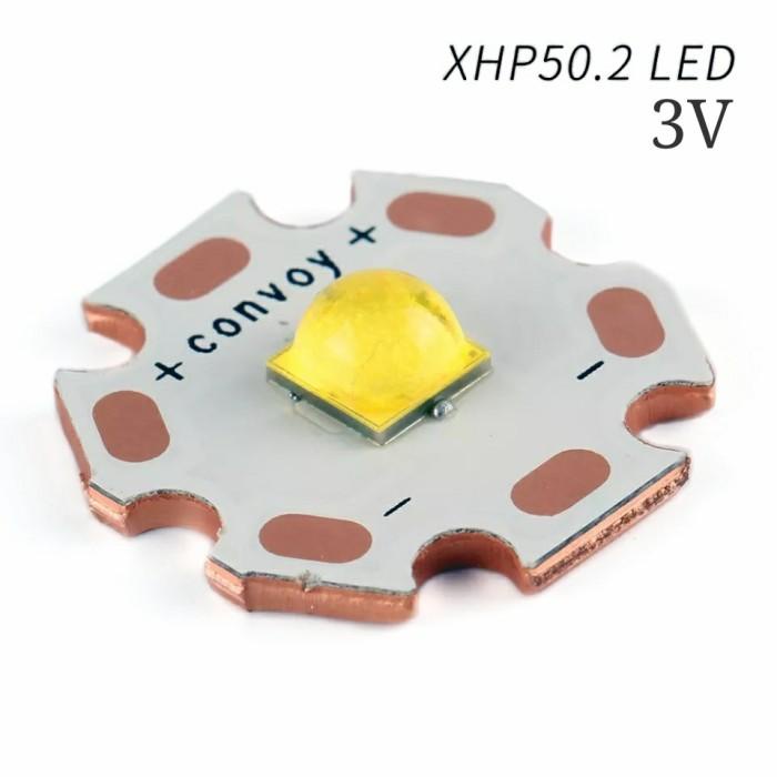 Flash | Cree Led Emitter Xhp50B Xhp50.2 3V Tembaga Copper 20Mm White Putih