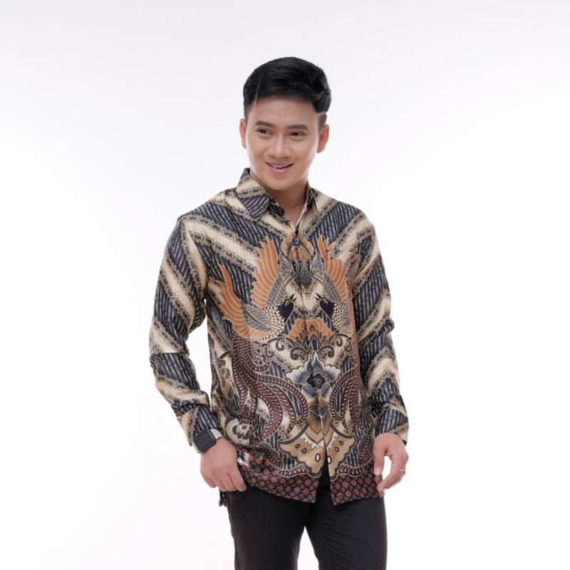 Kemeja Batik semi sutra Silky premium puring istimewa | Batik semi sutra terbaru