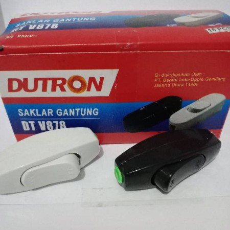 SAKLAR GANTUNG DUTRON V878 SWITCH ON OFF STOP KONTAK ALIRAN LISTRIK LAMPU TIDUR GANTUNG DINDING TEMBOK