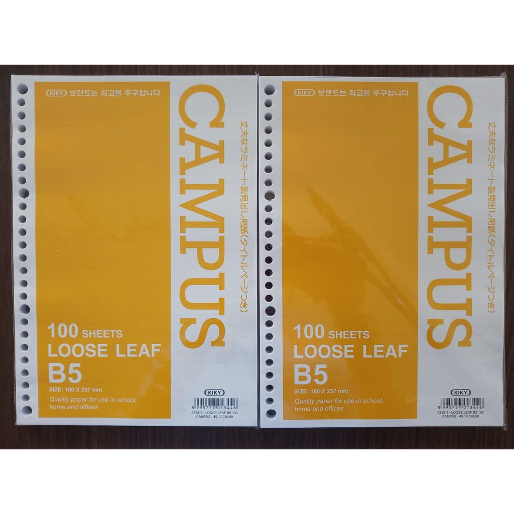 

Loose Leaf B5 Kiky 100