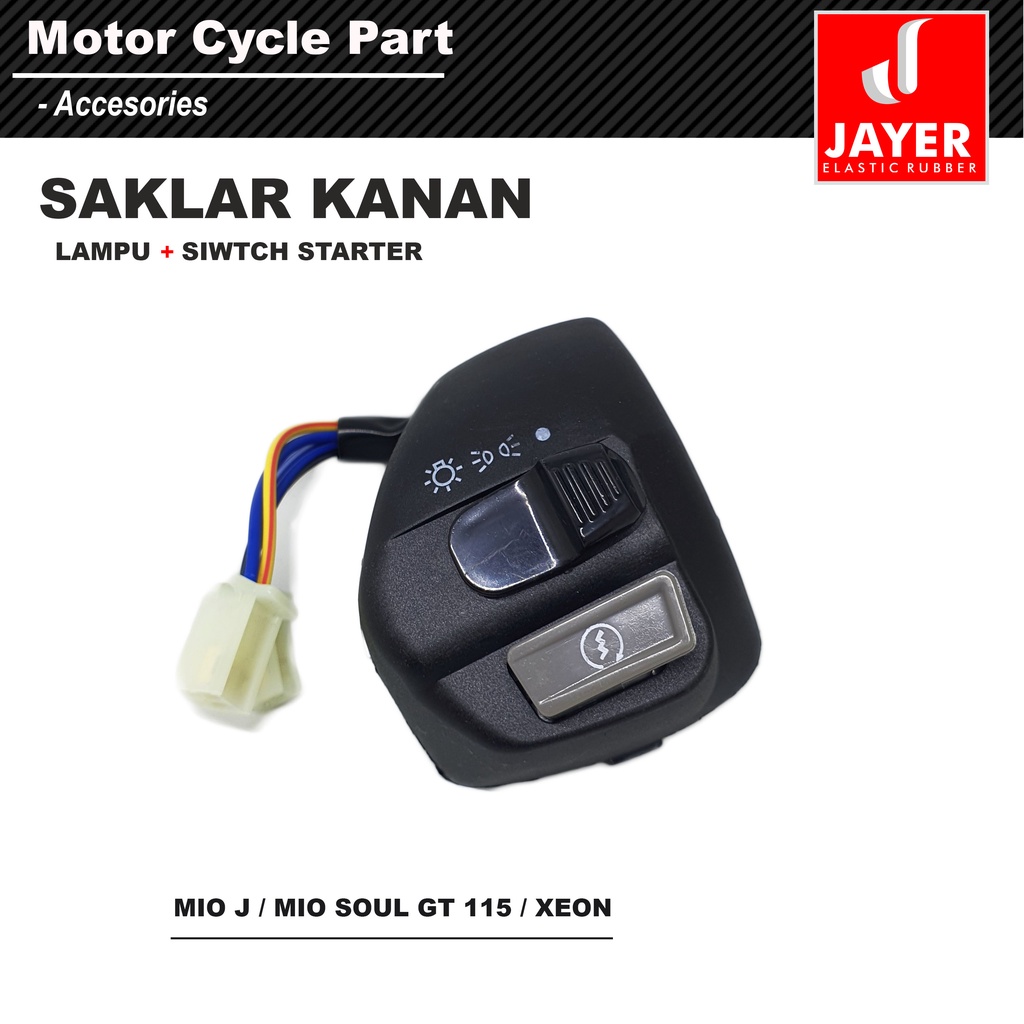 Handel Saklar kanan tombol Lampu Switch starter Mio J -Soul 115 -Xeon