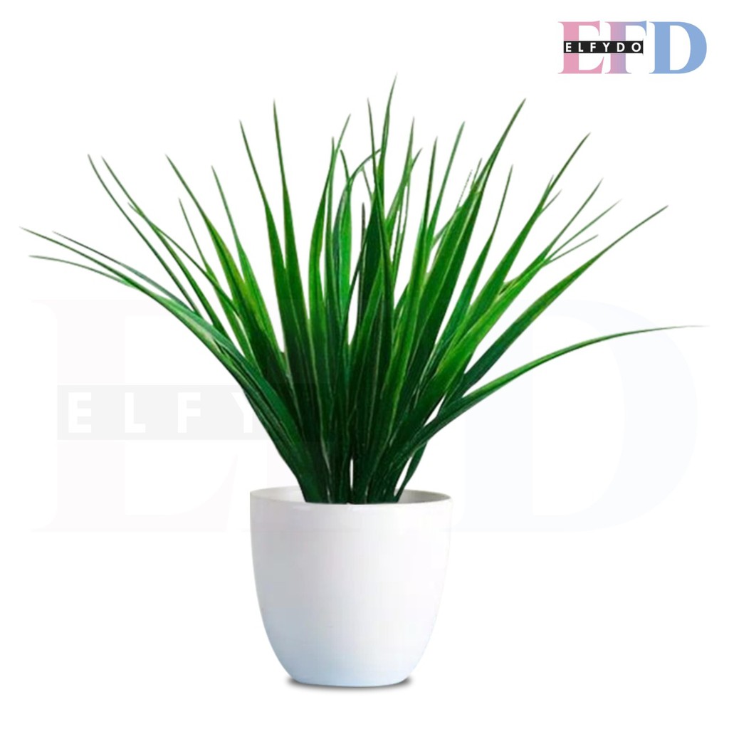 ELFYDO PT24 Pot Tanaman Hias Bunga Hias Plastik Ornamen Pot Bongsai Artificial Flower Decoration