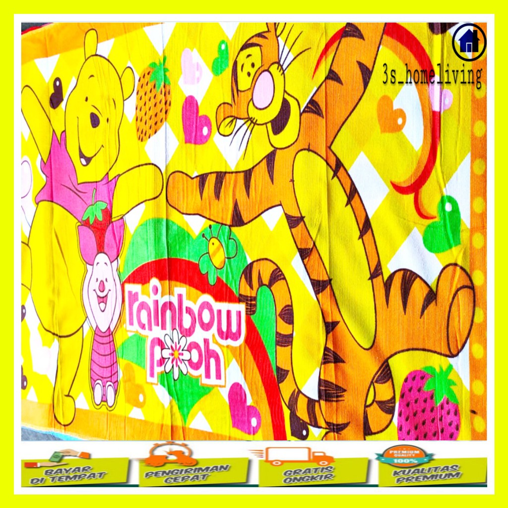 [COD] Handuk Karakter Pooh / Handuk Anak / Handuk Dewasa / Handuk Mandi/ Handuk Pooh