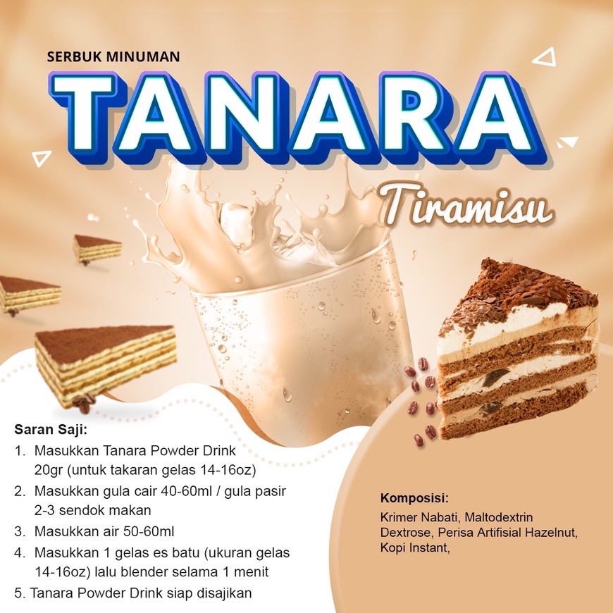 

Bubuk Minuman Tiramisu 1kg - Serbuk Minuman Bubble Drink dan Thai Tea - bp