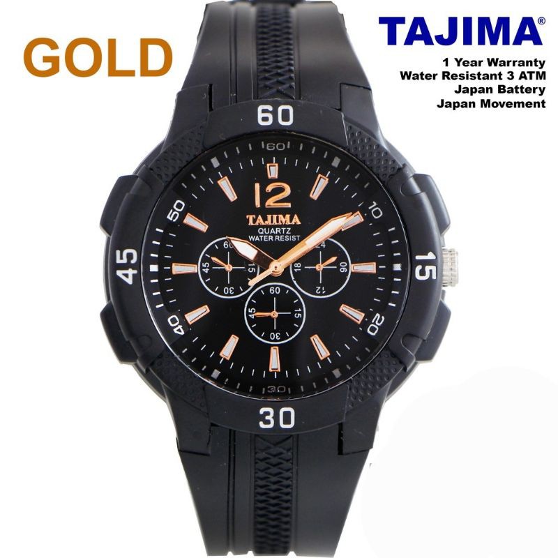 Jam Tangan Pria Tajima Analog Sports 5064 Original Garansi 1 Tahun