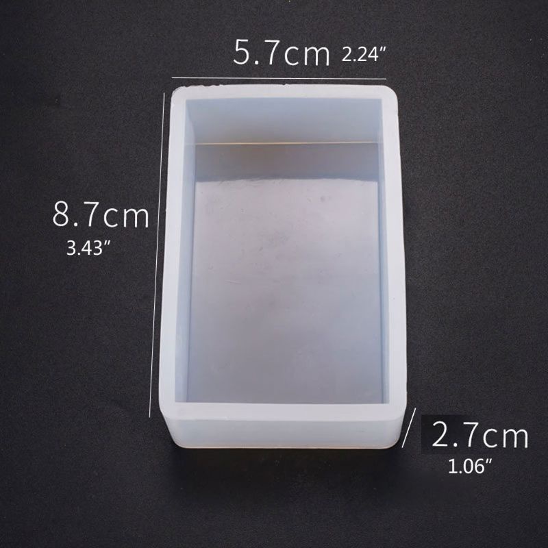 SIY  Handmade Large Rectangular Epoxy Resin Mold Silicone Mould Jewelry Making Tools