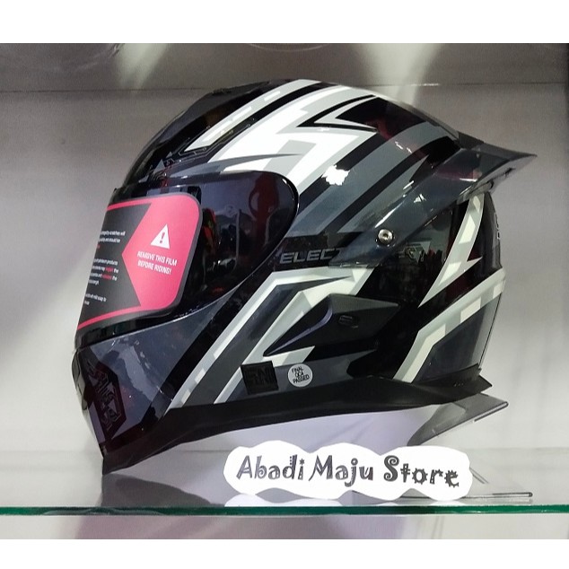 Helm Snail FFS1 Motif Electric Black Grey with Spoiler 3D Original