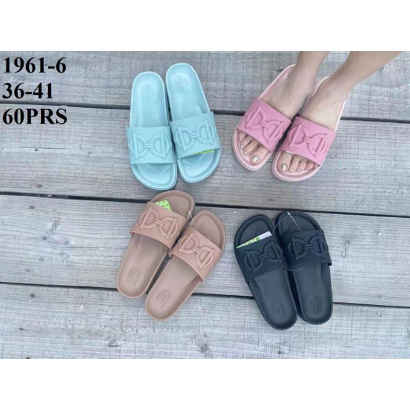 BALANCE Sandal Slop Wanita Karet Jelly Import Lentur Elastis 1961 MKC