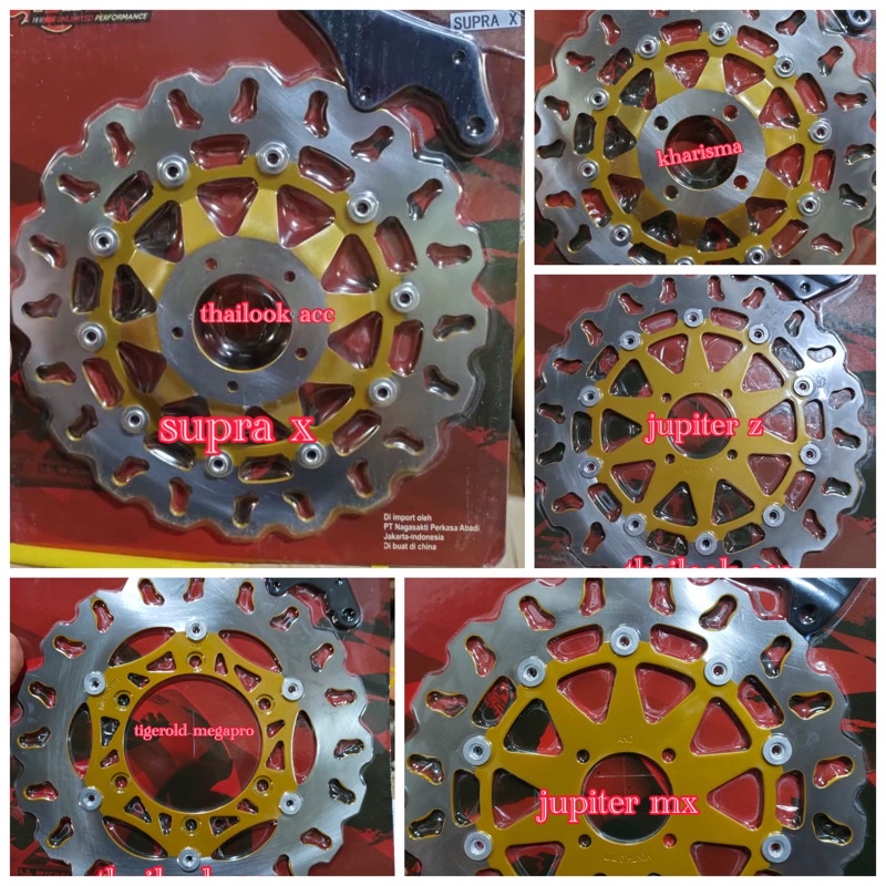 PIRINGAN MODEL DAYTONA CAKRAM COPY DISC VIX CB GL MIO MIO J TIGER OLD JUPITE Z MX RX King KHARISMA