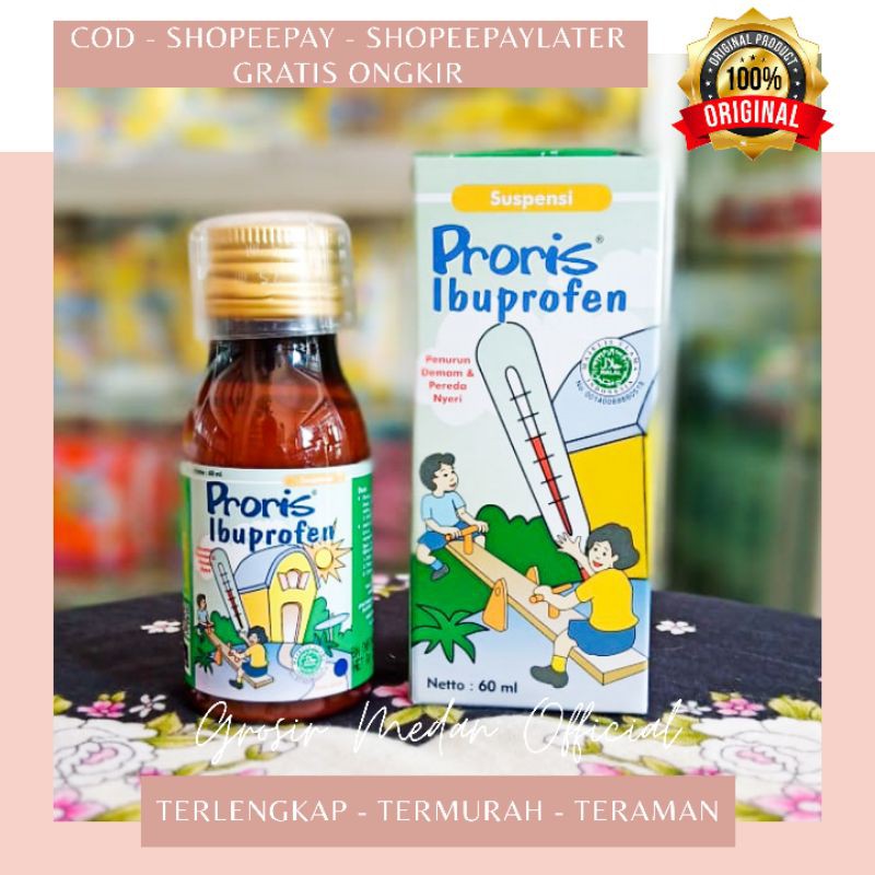 PRORIS SIRUP DAN FORTE SIRUP / OBAT DEMAM ANAK SAKIT GIGI DAN TUMBUH GIGI / ANTI NYERI